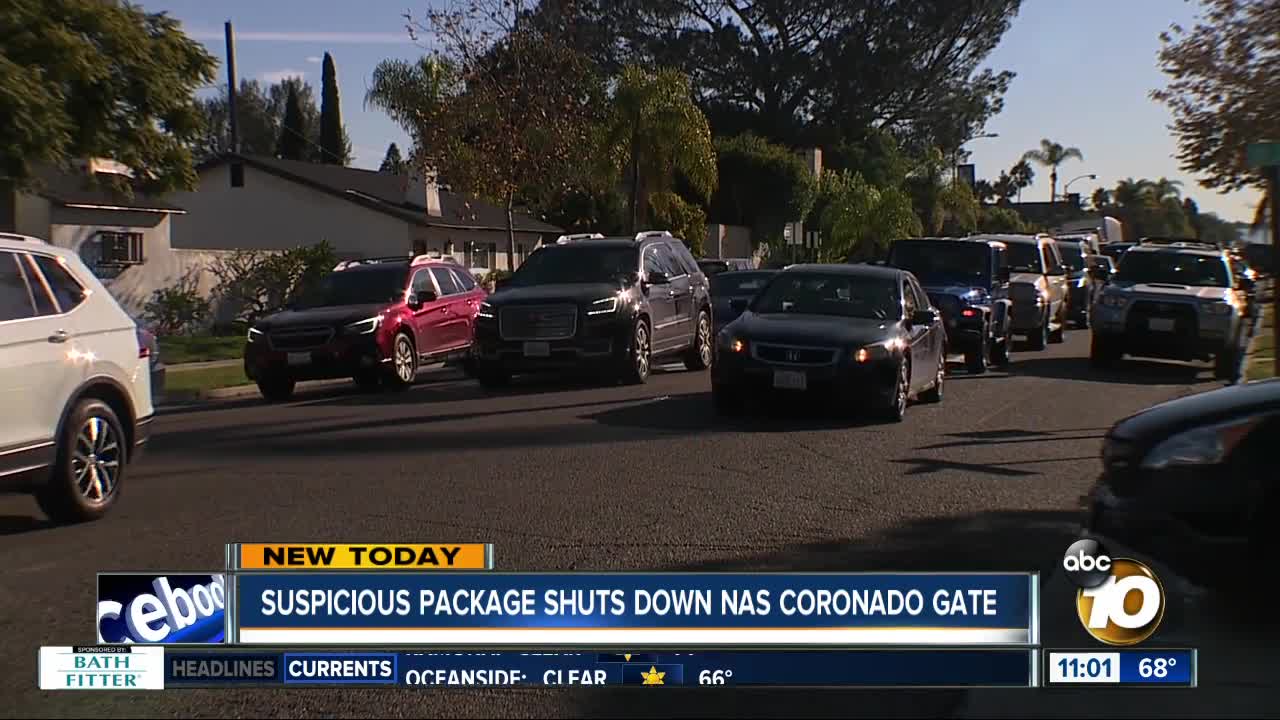 Suspicious package shuts down NAS Coronado gate