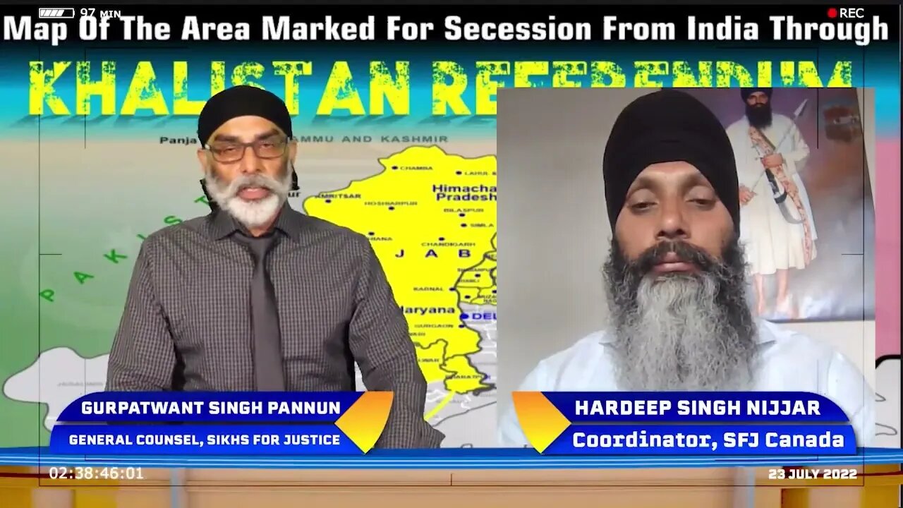 Shaheed NIJJAR with Counsel Gurpatwant Singh Pannun