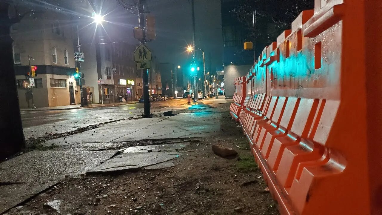 Walking Philadelphia At Night