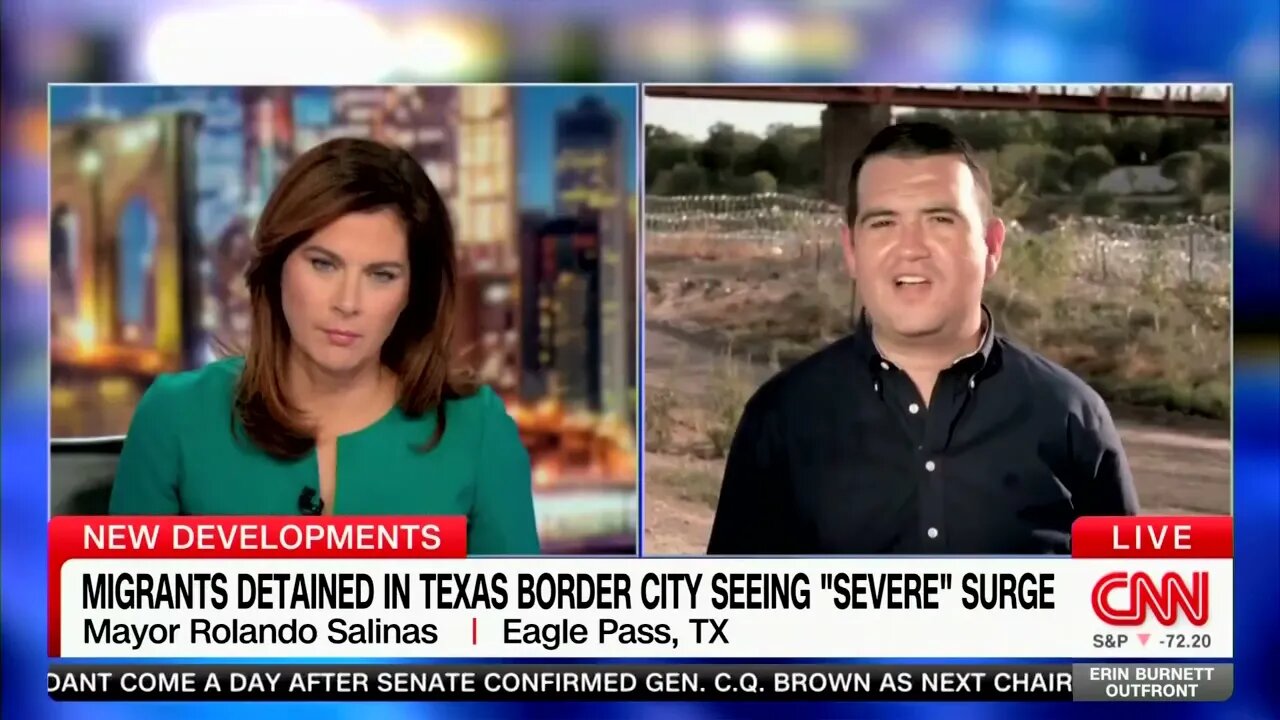 Eagle Pass Mayor Rolando Salinas Says Biden "100%" Bears Responsibility For Southern Border Crisis