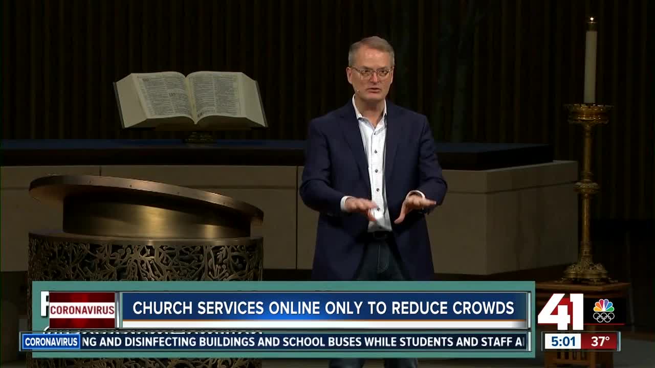 Church services online only to reduce crowds