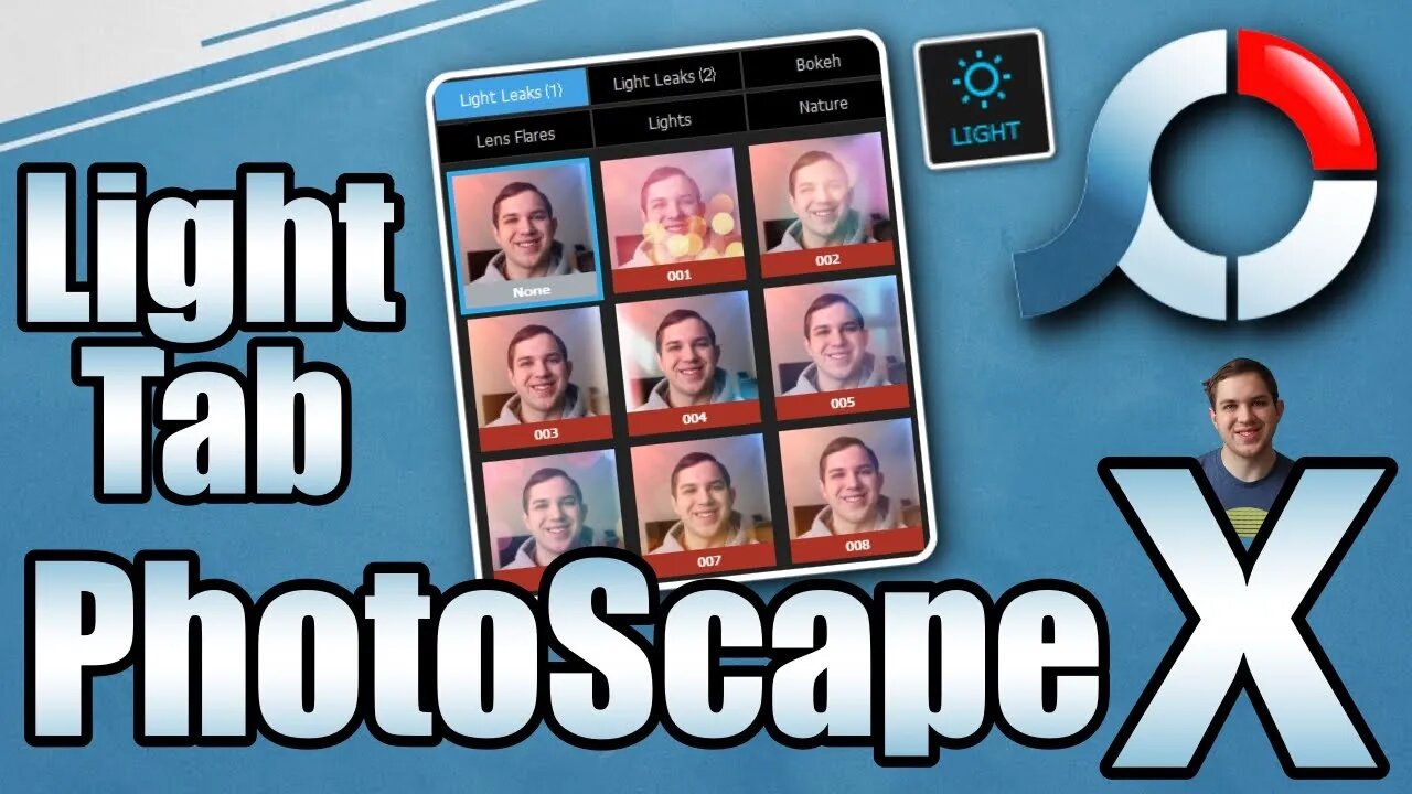 How To Add Light In PhotoScape X! Light Tab Tutorial!