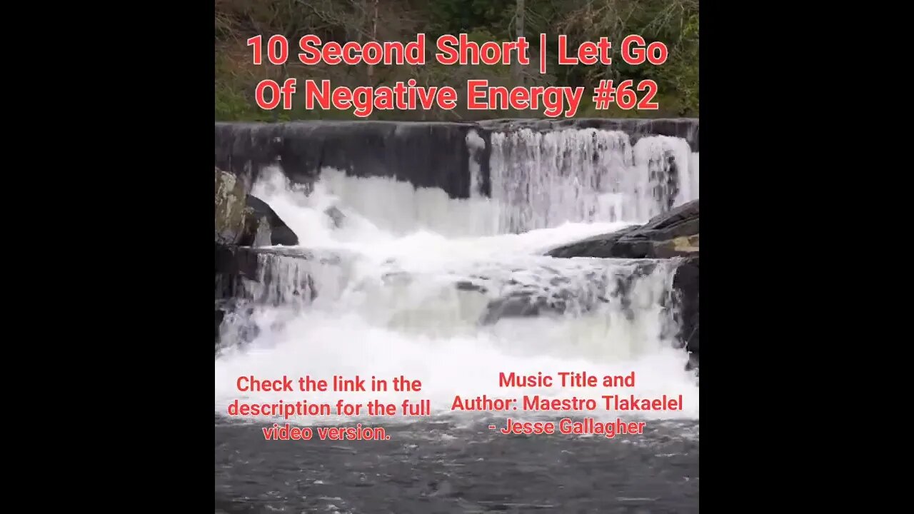 10 Second Short Of Let Go Of Negative Energy | #meditation #shorts #shortsvideo #waterfall #62