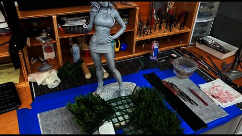 VinceVellCUSTOMS Live Stream - Sculpting Daphne Blake base