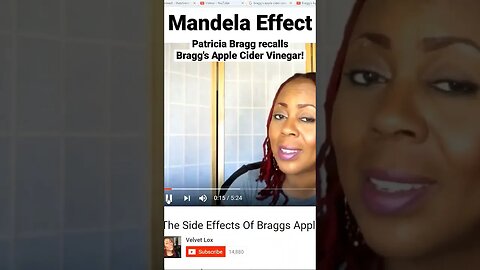 Patricia Bragg Recalls Bragg's Apple Cider Vinegar. Always Bragg in this reality!#mandelaeffect