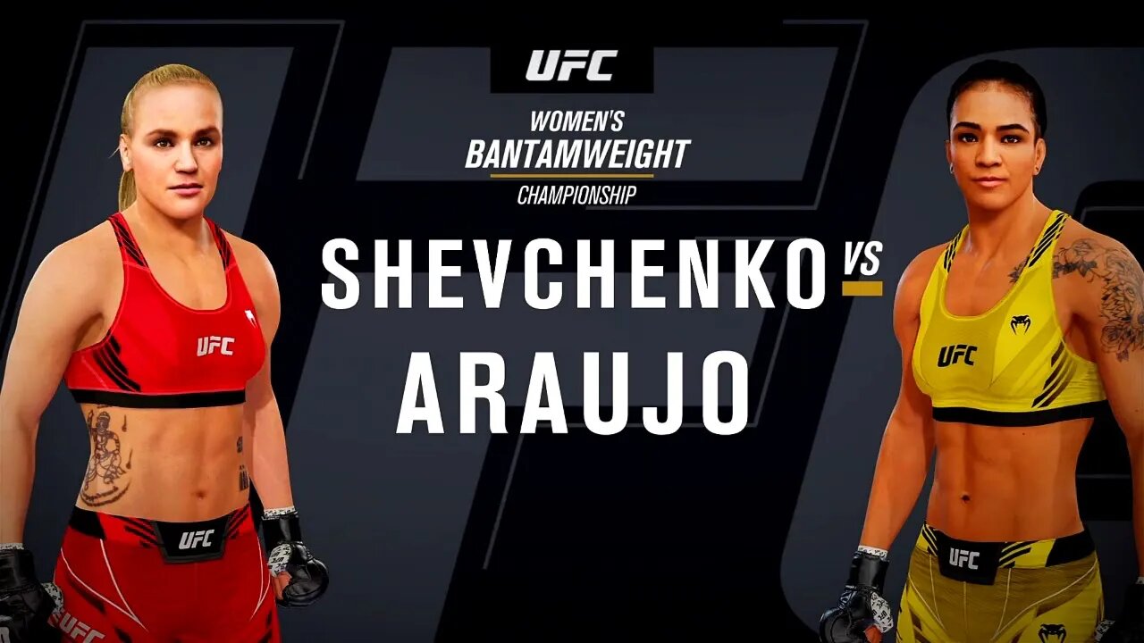 EA Sports UFC 4 Gameplay Viviane Araujo vs Valentina Shevchenko