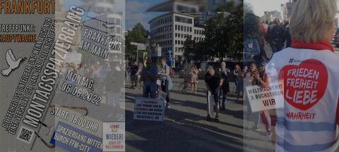 Lyrik und Rechtsbeistand beim Montagsspaziergang durch die Frankfurter Fußgängerzone