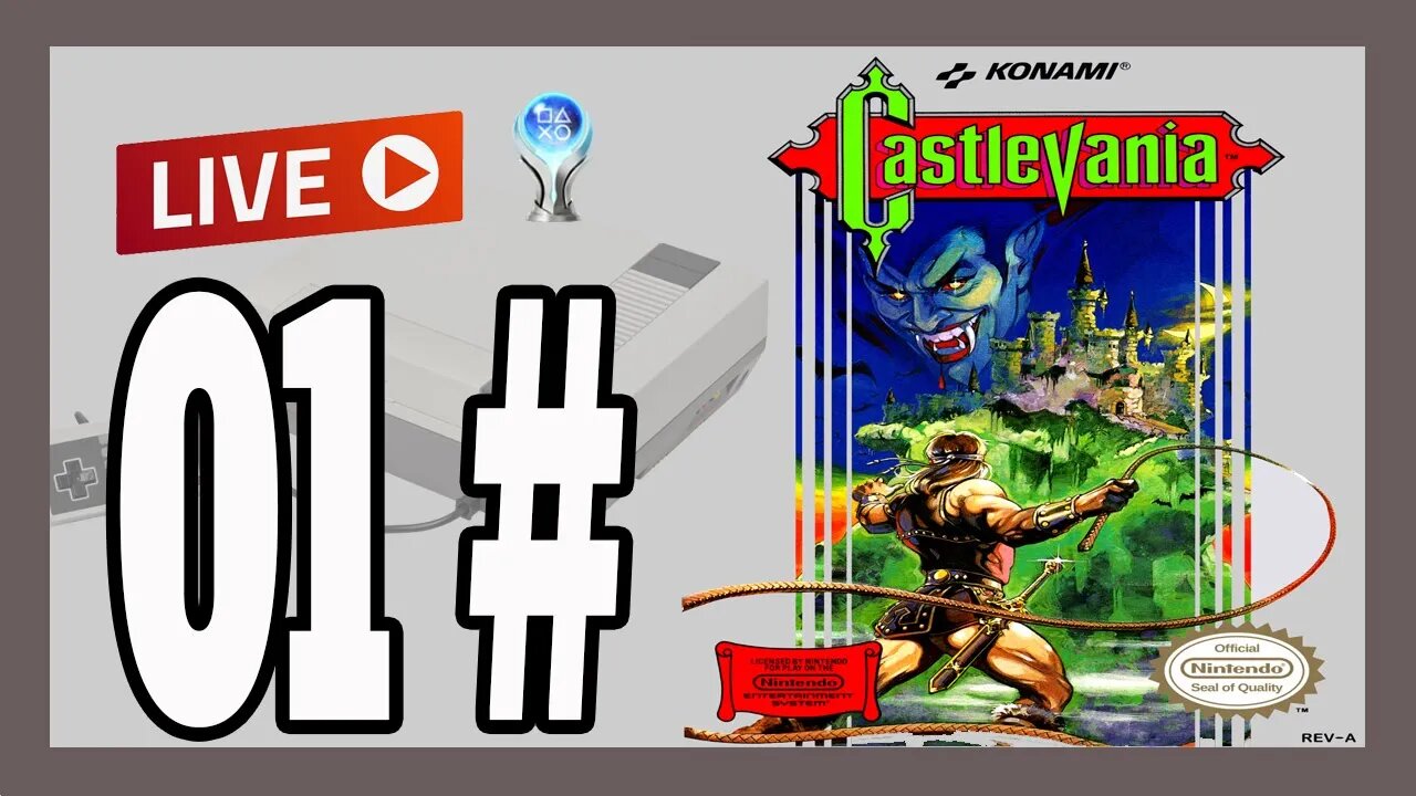 PLATINANDO: Castlevania Classic (NES) Inicio do game AO VIVO #retroachievements #platinaretro