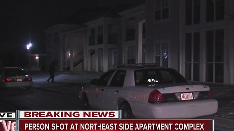 Person shot at northeast side apartment complex
