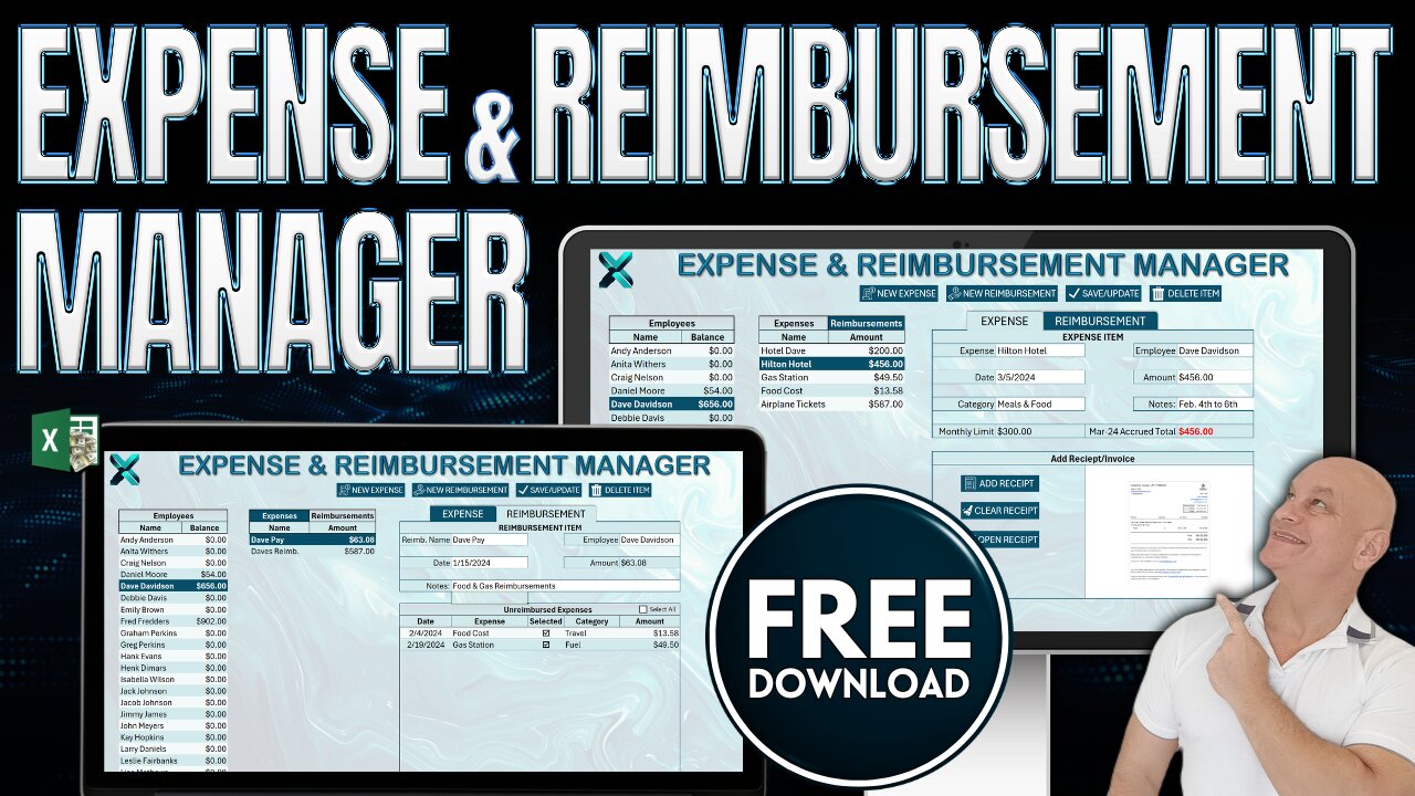 The Ultimate Expense & Reimbursement Software In Excel + FREE WORKBOOK