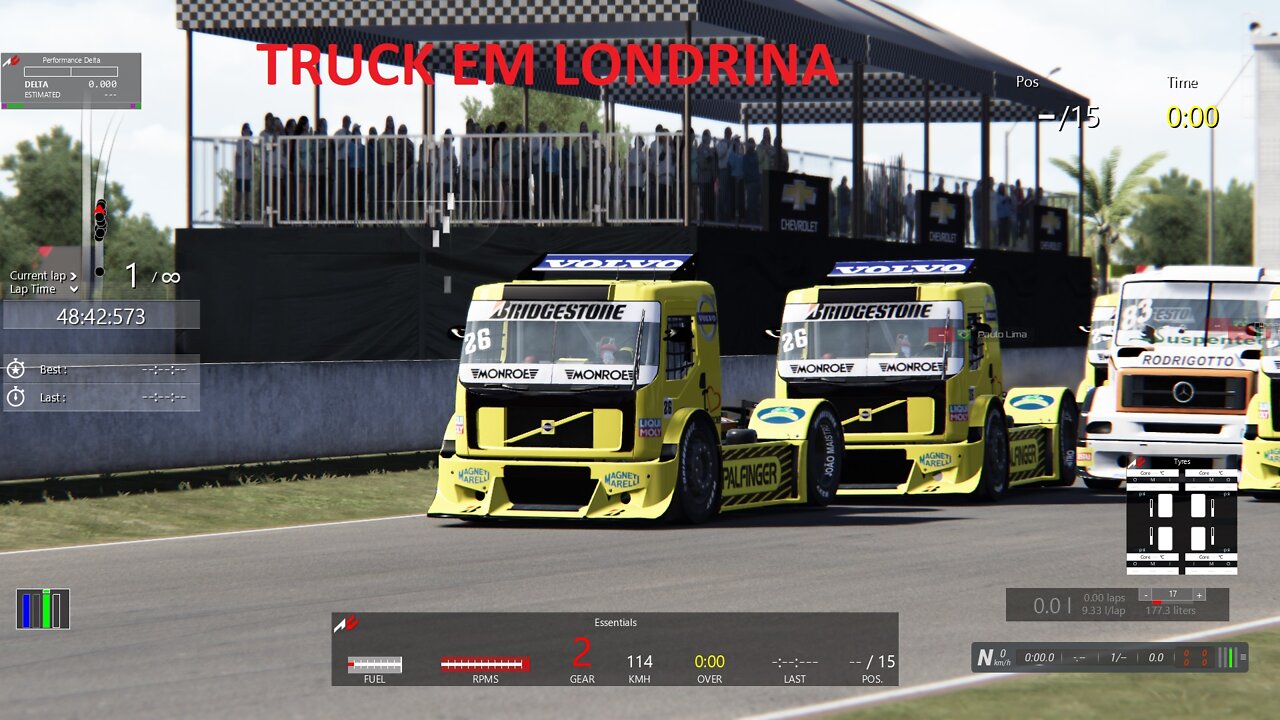 COPA TRUCK EM LONDRINA COM O VOLVO, PISTA TRAVADA DEMAIS. #assetocorsa