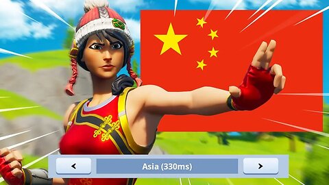 Playing Fortnite in China..