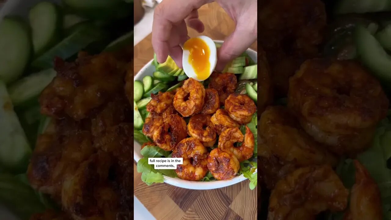 Easy Delicious Shrimp Protein Bowl #shorts By Tiktok @ketorecipes