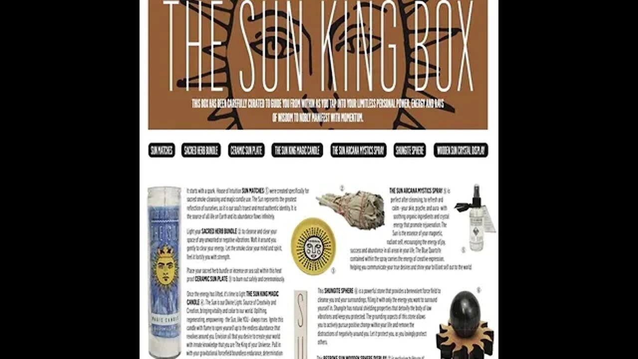 THE SUN KING BOX