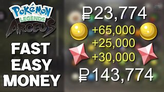 How To Make Money FAST and EASY in Pokemon Legends Arceus