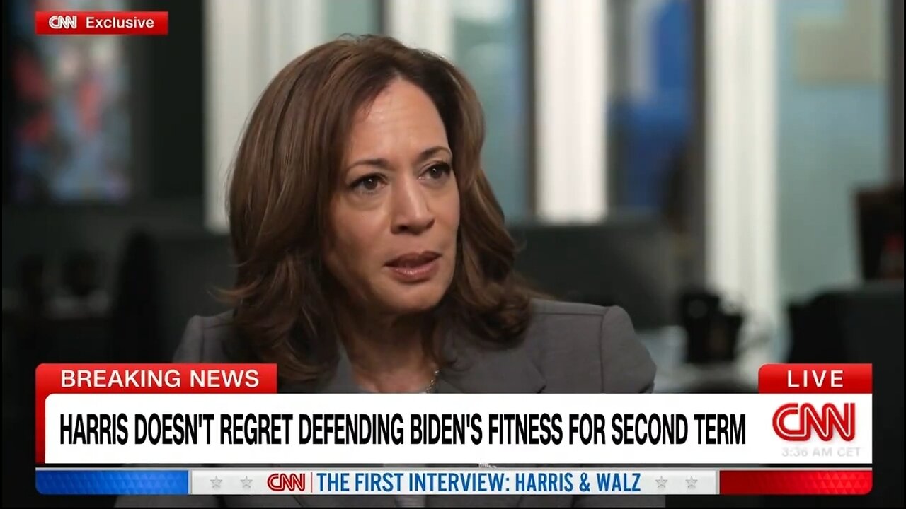 Kamala Has No Regrets Defending Biden’s Fitness For Office