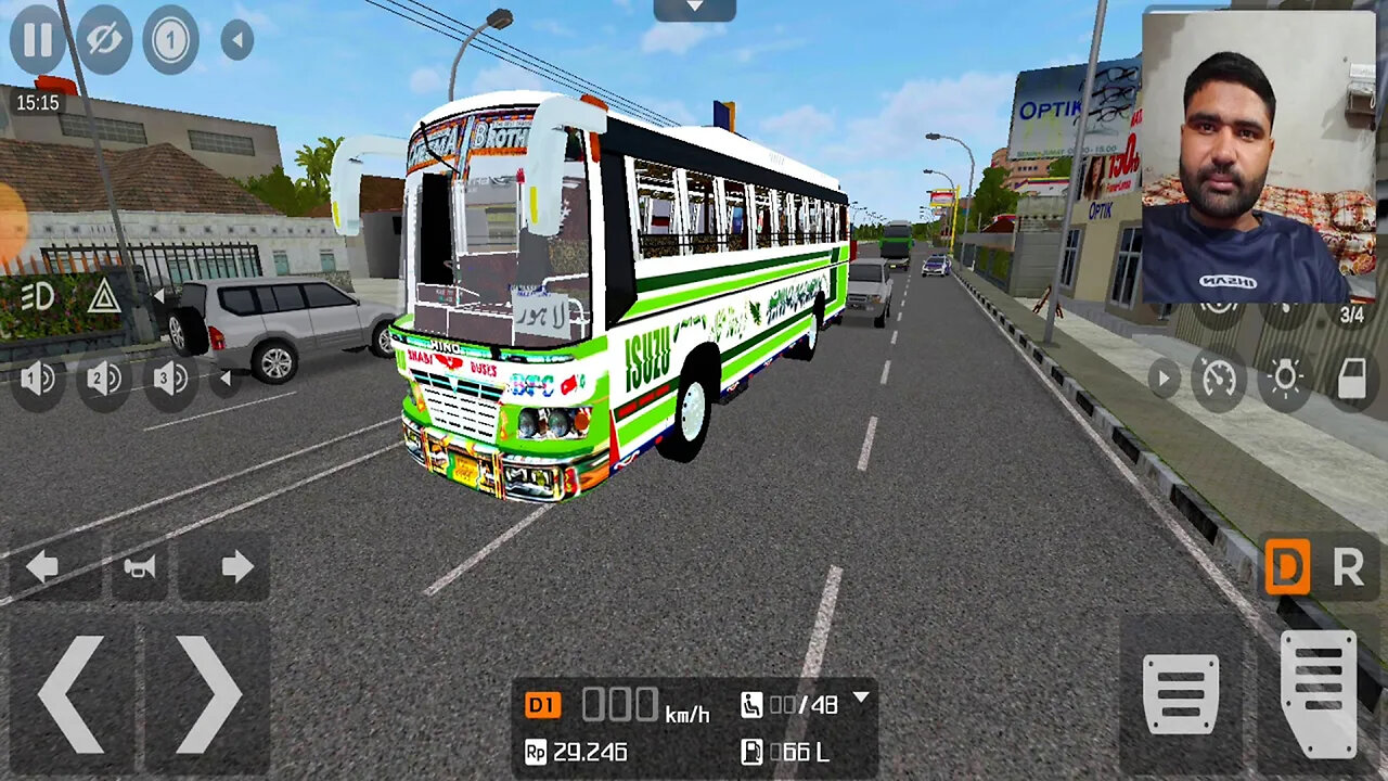 Bus Simulator Indonesia : Test Driver Pakistani Local Bus BLOCH Bus MOD Gameplay | MOD BUSSID