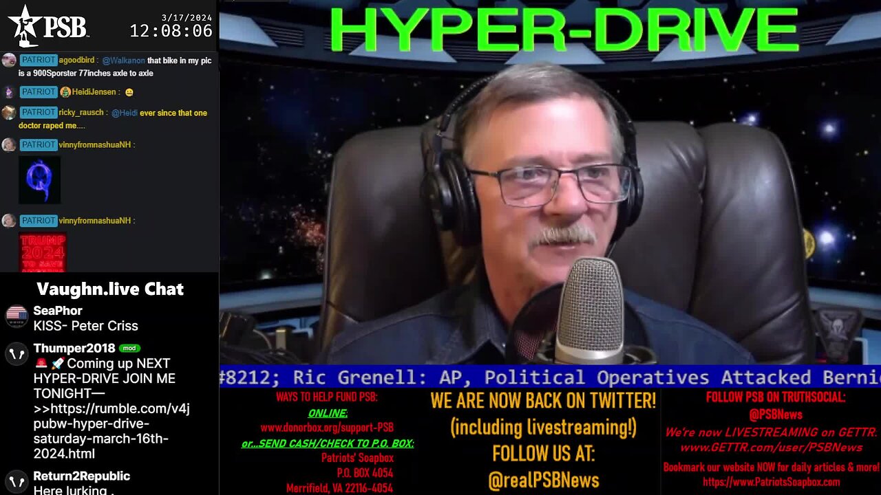 2024-03-17 00:00 EDT - Hyper-Drive "The Early Edition": with Thumper