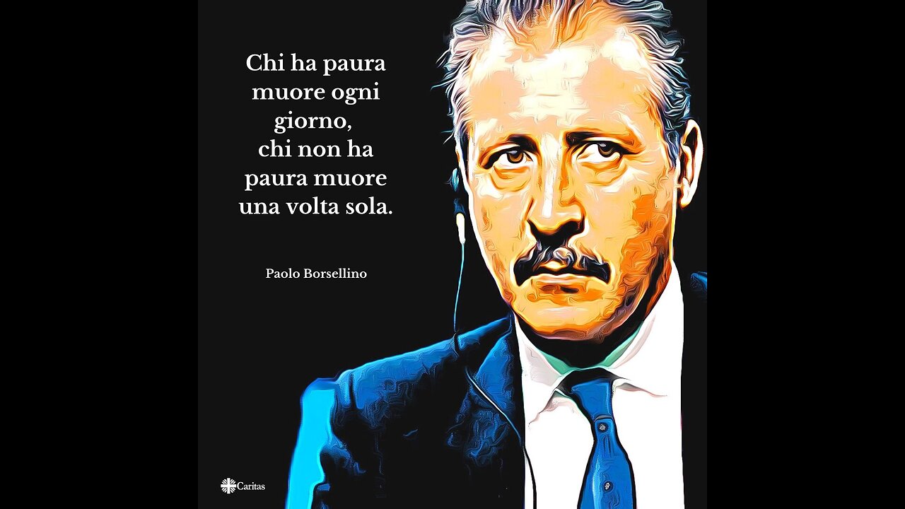 IN MEMORIA Di PAOLO BORSELLINO AMMAZZATO ASSIEME ALLA SUA SCORTA IL 19 LUGLIO 1992