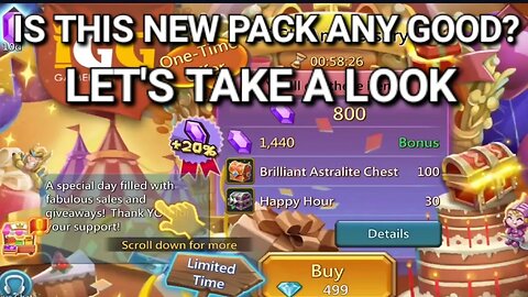 Lords Mobile ~ Daily Packs And Chest Opening, I Started A New Mini Account!