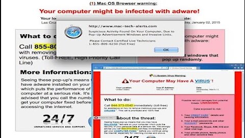 Internet Popup Scam Window So Annoying