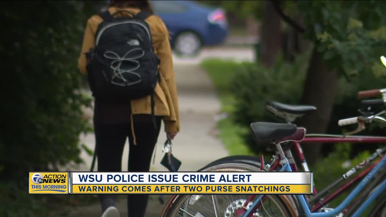 WSU on alert after assault and robbery of 2 women near campus