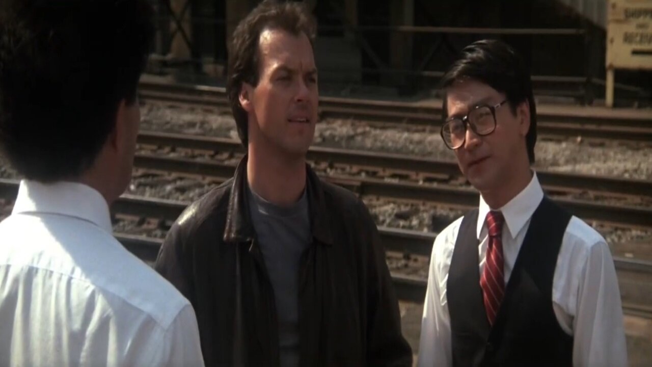 Gung Ho -Another chance I know we could do better -he's just trying to save this town-Michael Keaton