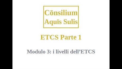 ETCS Part 1 Module 3 (Italiano)