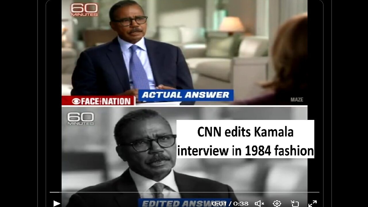Kamala Harris 60 minutes interview rewritten in 1984 fashion