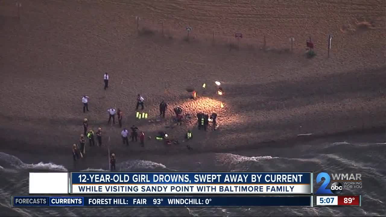 12-year-old girl drowns at Sandy Point beach while in restricted area