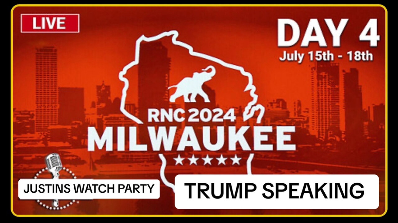 LIVE: Day Four: 2024 Republican National Convention in Milwaukee, Wisconsin - 7/15/24