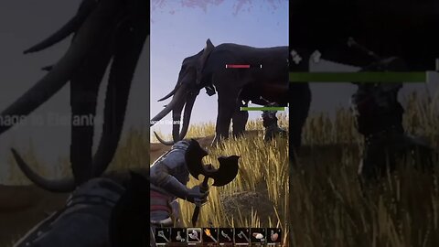 Enfrentando um Elefante em Savage Wilds - Conan Exiles