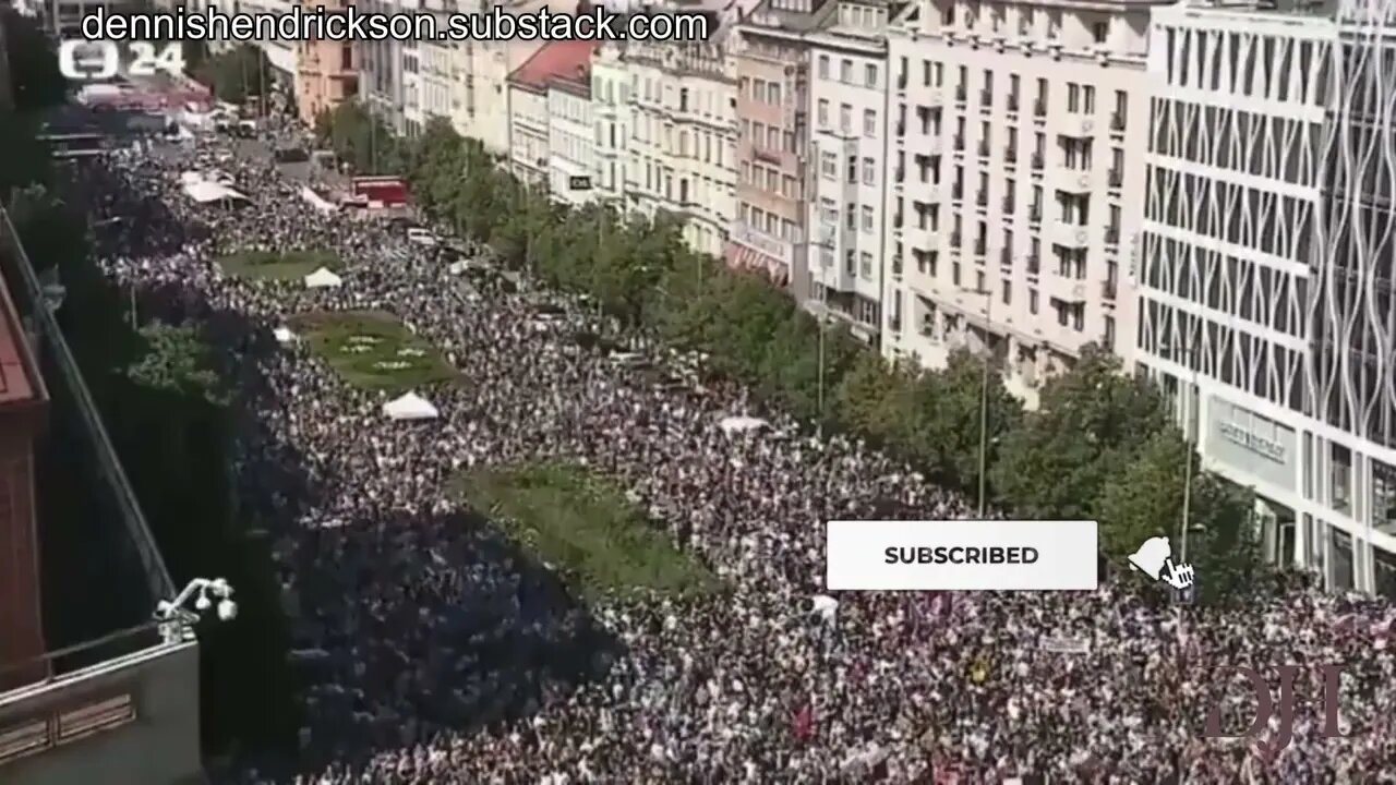 Massive Protests In Prague Against EU & NATO