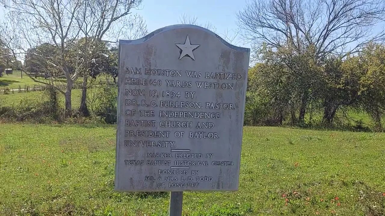 Sam Houston Baptism Creek