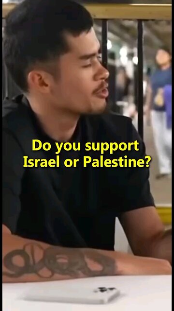 Listen to this guy's attitude vs all the Pro Palestinazis in the streets