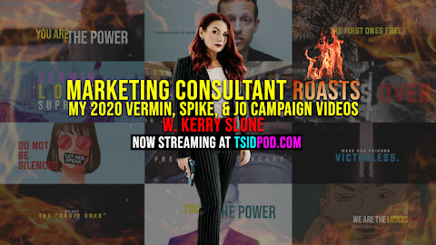 216: Marketing Consultant ROASTS My Campaign Videos for Vermin, Spike, & Jo w. Kerry Slone