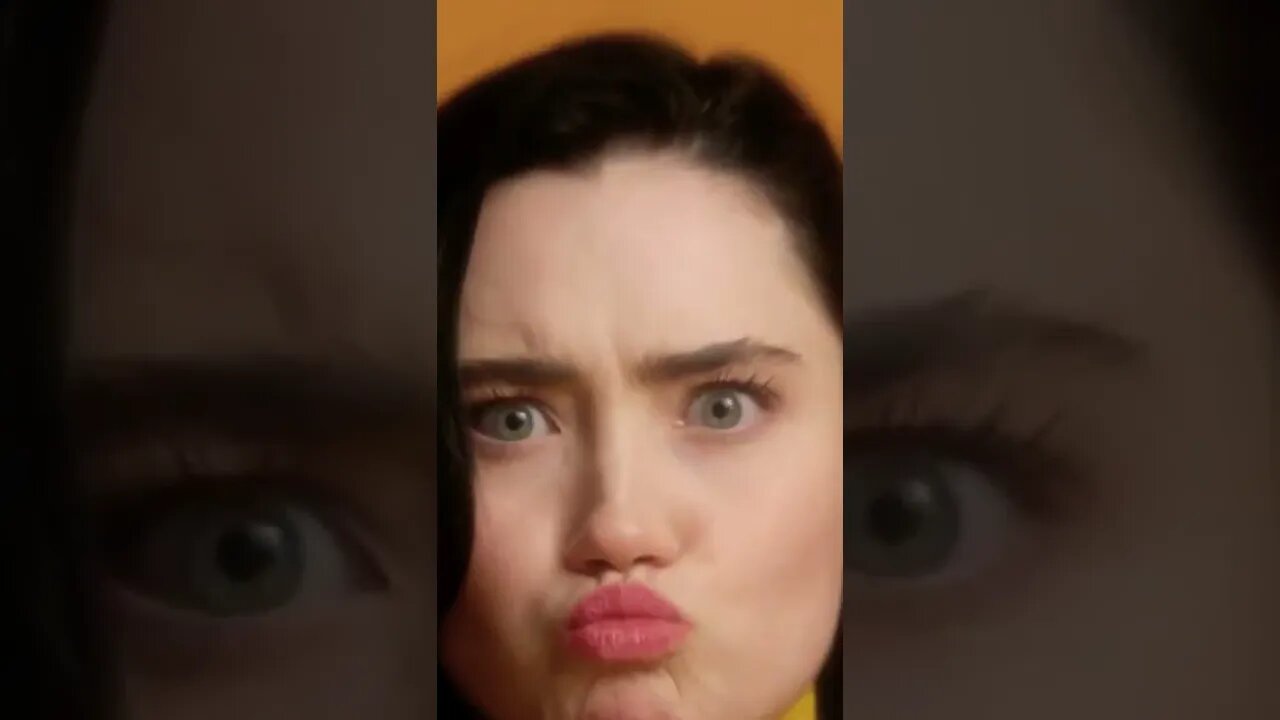 Cute Woman Making Funny Faces