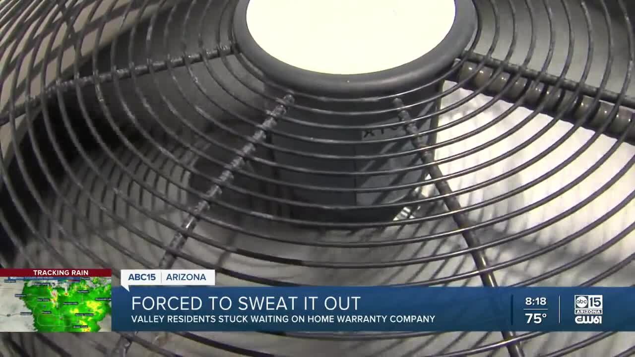 Valley families desperate to stay cool as A/C repairs are delayed by home warranty company