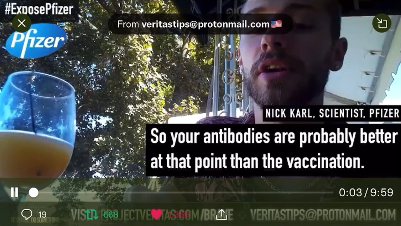 Project Veritas - undercover with Pfizer