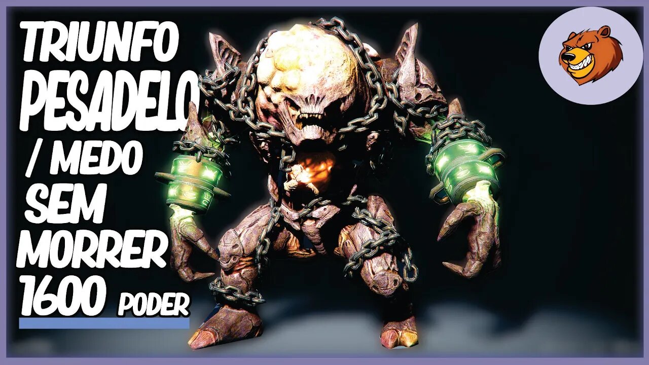 DESTINY 2 │ TRIUNFO PESADELO /MEDO SEM MORRER 1600. FINAL COVARDE MAIS FIZ