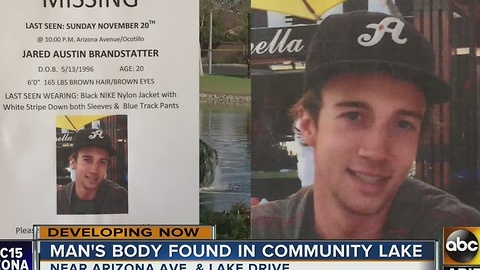 Missing man found dead in Chandler community lake