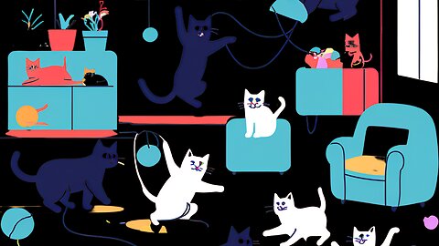 Cat fun video
