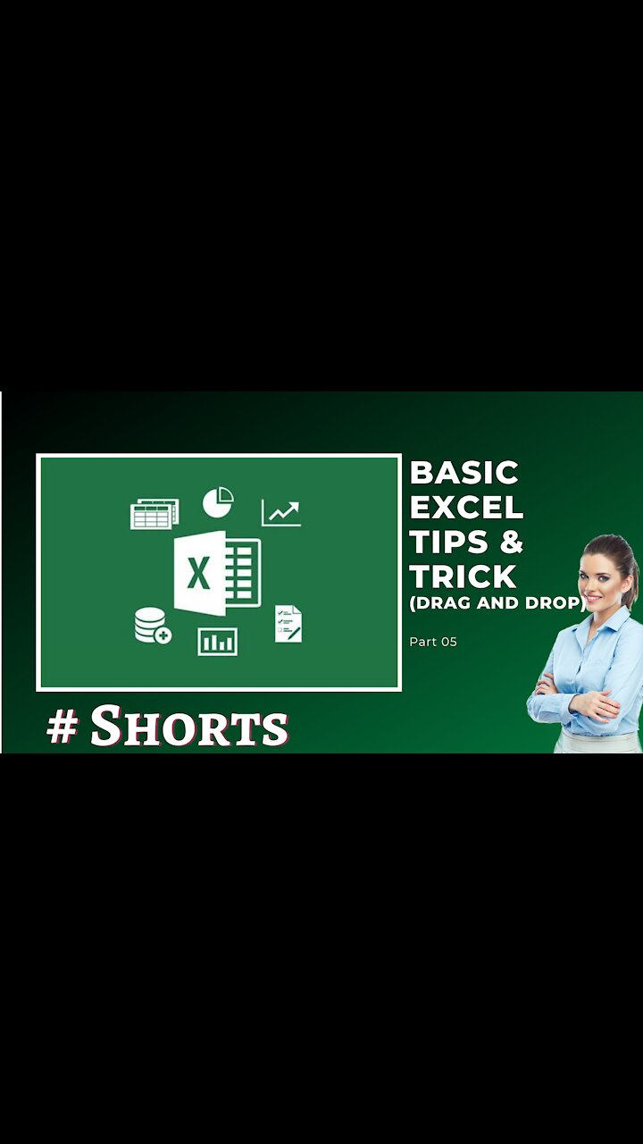 Basic Excel Tips Trick (Drag and Drop) Part 5 #Excel #Learn