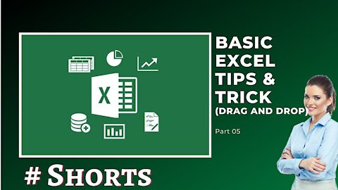 Basic Excel Tips Trick (Drag and Drop) Part 5 #Excel #Learn