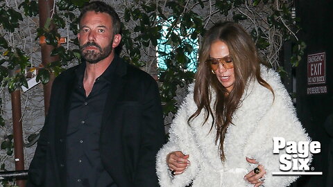 Jennifer Lopez bundles up in fuzzy coat, platform heels for date night with Ben Affleck