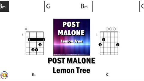 POST MALONE Lemon Tree FCN GUITAR CHORDS & LYRICS