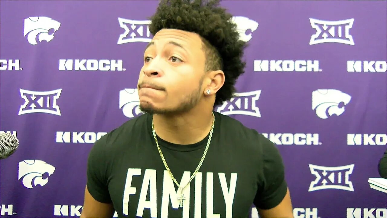 Kansas State Football | Deuce Vaughn Postgame Interview | Oklahoma 37, K-State 31