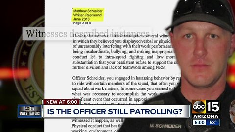 Glendale officer from tasing investigation has history of suspensions, discipline