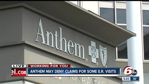 New Anthem policy may not cover your ER visits