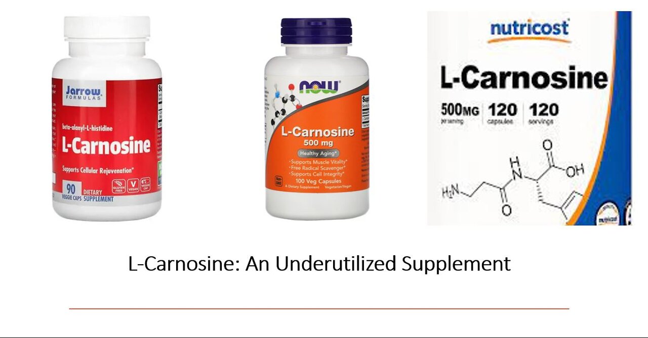 Carnosine Supplementation - Antiaging & Brain Power